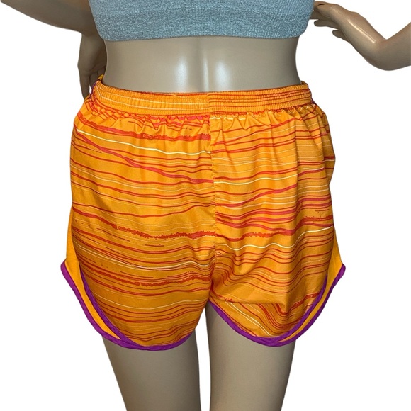 Nike Dri-Fit Tempo 2-in-1 Orange Purple White Running Athletic Shorts Small VGC - Picture 5 of 6